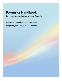 Forensics Handbook - City College of San Francisco