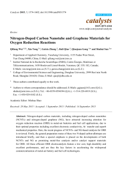 Nitrogen-Doped Carbon Nanotube and