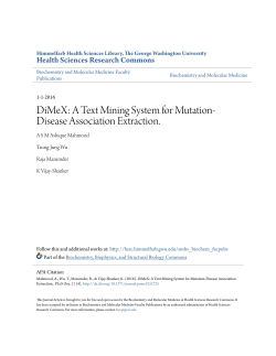 A Text Mining System for Mutation