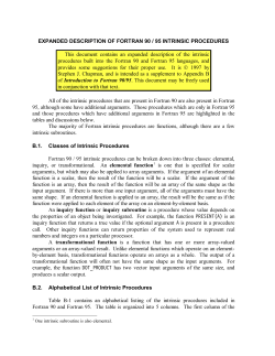 Expanded Description of Fortran 90/95 Intrinsic Procedures
