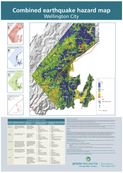 Combined earthquake hazard map - Greater Wellington Regional