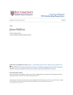 James Baldwin - UR Scholarship Repository