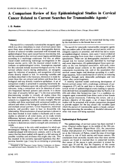 A Comparison Review of Key Epidemiological