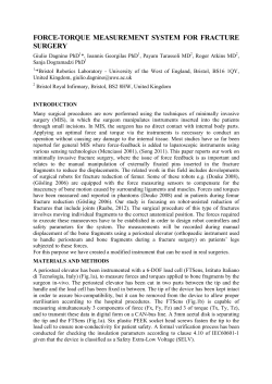 FORCE-TORQUE MEASUREMENT SYSTEM FOR FRACTURE