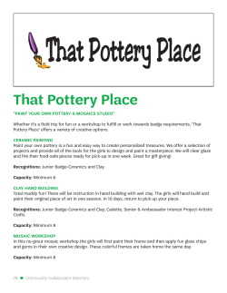That Pottery Place - Girl Scouts Spirit of Nebraska
