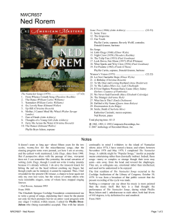 NWCR657 Ned Rorem - New World Records