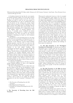 Preaching from the Pentateuch