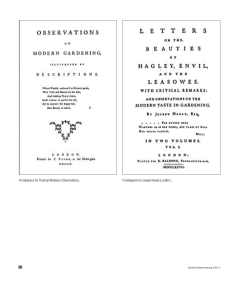 Frontispiece for Thomas Whately`s Observations