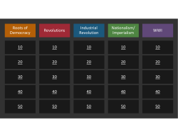 Fall Final PP Jeopardy Review