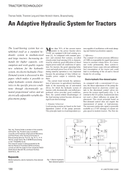 An Adaptive Hydraulic System for Tractors