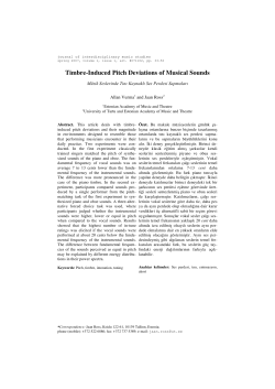 Timbre-Induced Pitch Deviations of Musical Sounds