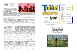 Today we welcome Jonathan Edmunds who presentation is `Great