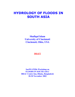 the hydrology of floods - Tufts University School of Engineering
