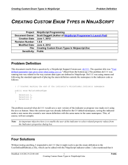 CREATING CUSTOM ENUM TYPES IN NINJASCRIPT