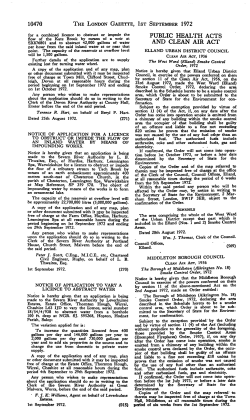 public health acts and clean air act