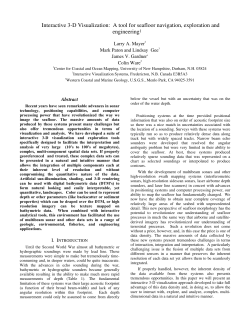 Interactive 3-D Visualization
