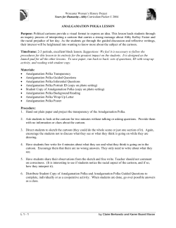 Amalgamation Polka Political Cartoon