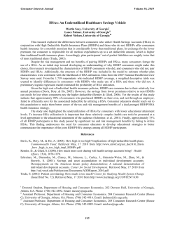 HSAs: An Underutilized Healthcare Savings Vehicle