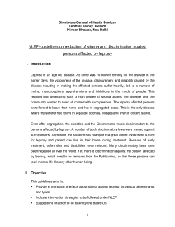NLEP-guidelines on reduction of stigma and discrimination against