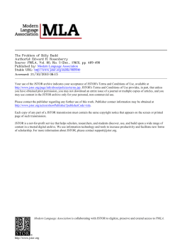 The Problem of Billy Budd