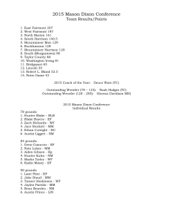 2015 Tournament - WV-Mat