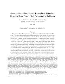 Evidence from Soccer-Ball Producers in Pakistan