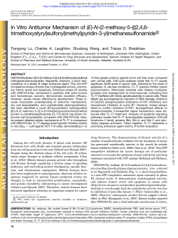 In Vitro Antitumor Mechanism of (E)-N-(2-methoxy-5