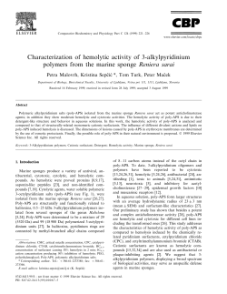 Characterization of hemolytic activity of 3