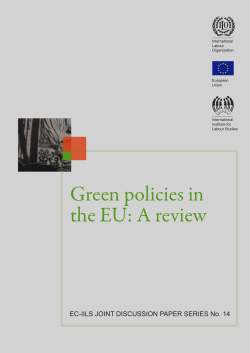Green policies in the EU: A review - European Commission