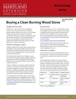 Buying a Clean Burning Wood Stove