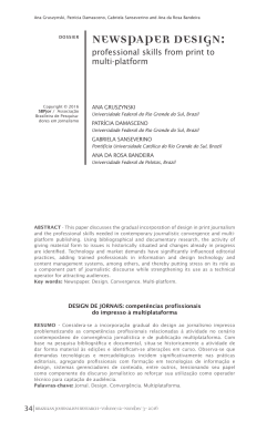 newspaper design - Brazilian Journalism Research