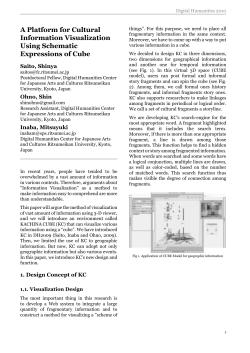 A Platform for Cultural Information Visualization Using