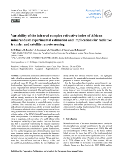 Variability of the infrared complex refractive index of African mineral