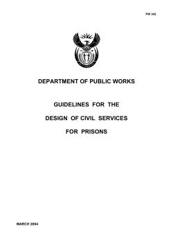 Guidelines for the Design of Civil Services for Prisons