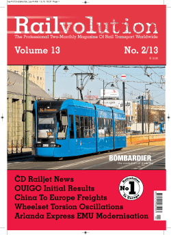 The Professional Two-Monthly Magazine Of Rail