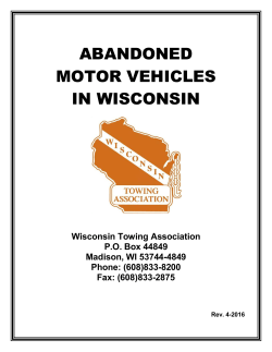 abandoned motor vehicles in wisconsin