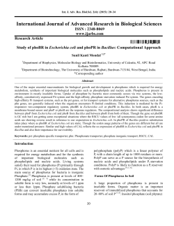 International Journal of Advanced Research in Biological