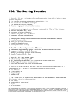 24: The Roaring Twenties - apush-xl