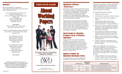 About Working Papers - New Jersey Department of Labor