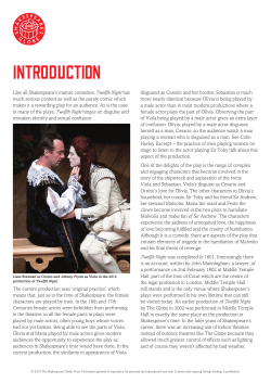 Introduction - Shakespeare`s Globe