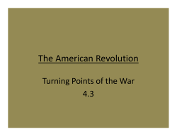 The American Revolution