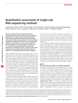 Quantitative assessment of single-cell RNA
