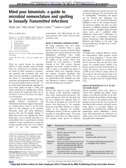 Mind your binomials: a guide to microbial nomenclature and spelling