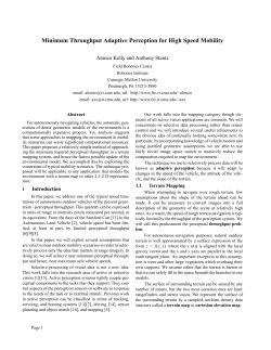 Minimum Throughput Adaptive Perception for High Speed Mobility