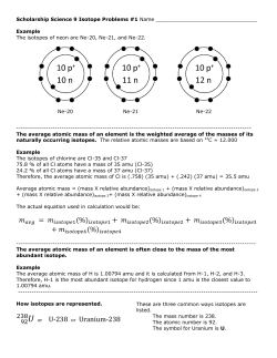 The mass number is 238.