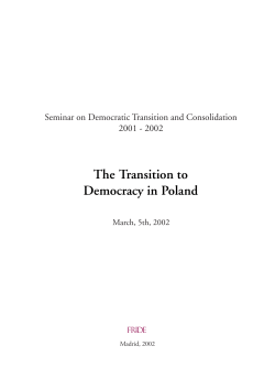 The Transition to Democracy in Poland