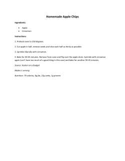 Homemade Apple Chips - Community Care Physicians