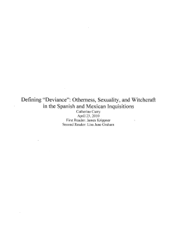 Defining "Deviance": Otherness, Sexuality, and Witchcraft in the