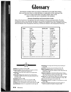 R1 8 Glossary - Katy Independent School District