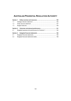 Australian 2017-18 Budget Portfolio Statements